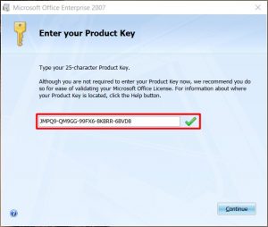ms office 2007 product key free download
